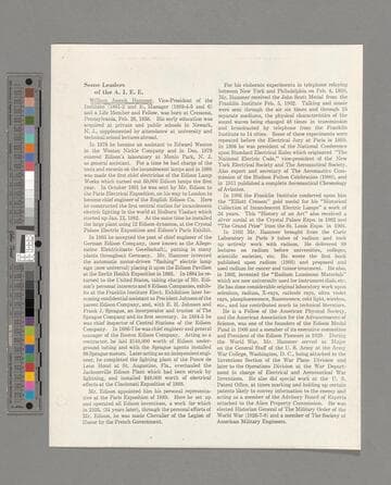 Miscellaneous biographical material concerning Hammer