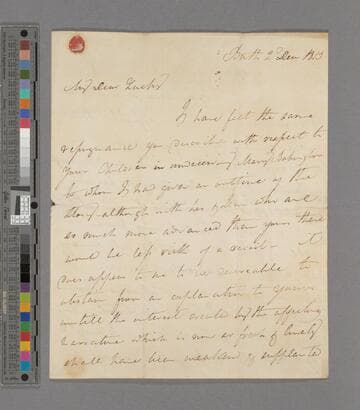 Colin Macaulay. Letter to Zachary Macaulay