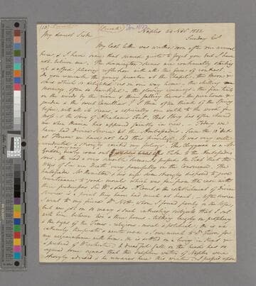 Thomas Gisborne Babington. Letter to Jean Babington