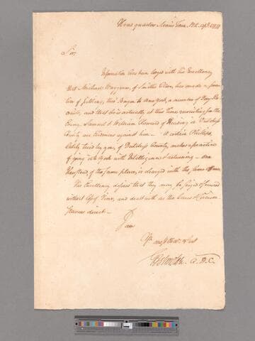 Letter from George Johnston, headquarters Morristown, to Brigadier General Alexander McDougall