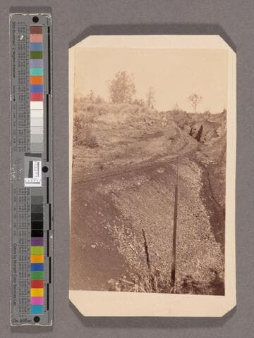 Embankment 60 feet high in Buckeye Ravine