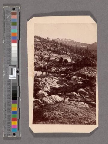 Shaft House over Summit Tunnel, American Peak in distance