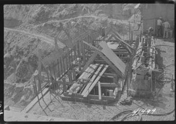 Big Creek Powerhouse #4 - Top of Block 13 Elev. 1400