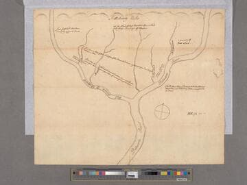 Nicholas Scull map of the fork of the Delaware River