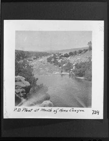 The Power Development Company's hydro plant at the mouth of the Kern Canyon
