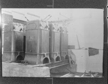 The original 33 KV transformers at Santa Ana River #1 Hydro Plant