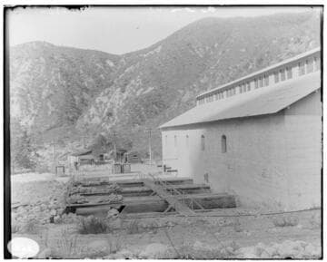 The tailrace at Santa Ana River #1 Hydro Plant