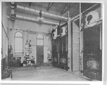 The boiler room at the Santa Barbara Steam Plant