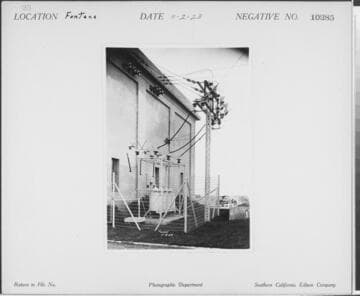 Lytle Creek, Fontana Powerhouse - lightning arrestors and dead