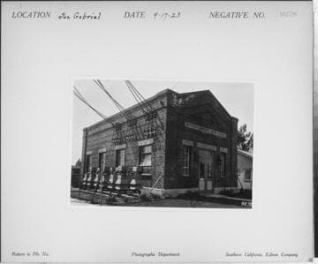 San Gabriel Substation - Station building close