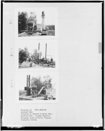 P4 - Pumping Plants - page 7 of Laws Book. three copy prints of Pumping Plant customer