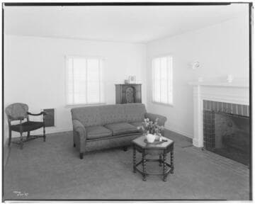 H2.7 - Home Living Room - All Electric Home of L. W. Crosby