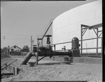 Pumping plant and above