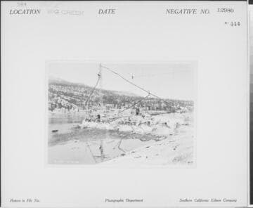 Big Creek, Florence Lake Dam - Florence Lake Dam looking toward Camp 64