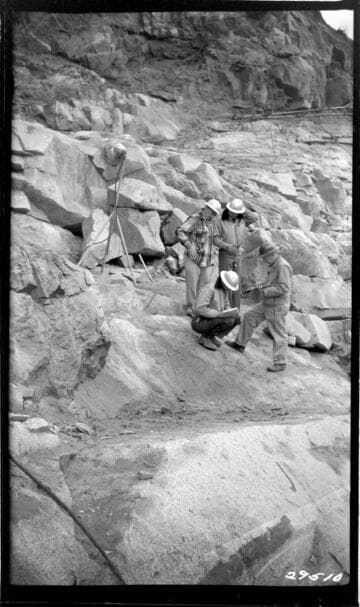 Big Creek Powerhouse #4 - Inspecting Dam 7 foundation