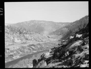 Big Creek - Mammoth Pool - Reservoir burning and clearing operation