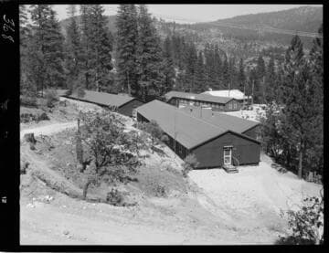Big Creek - Mammoth Pool - Bechtel camp and mess hall