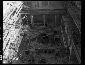 Big Creek - Mammoth Pool - Draft tube installation at powerhouse