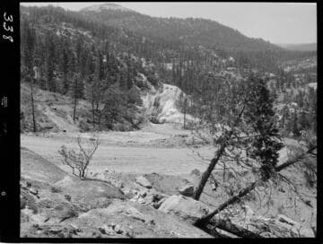 Big Creek - Mammoth Pool - Blasting to widen spillway access road