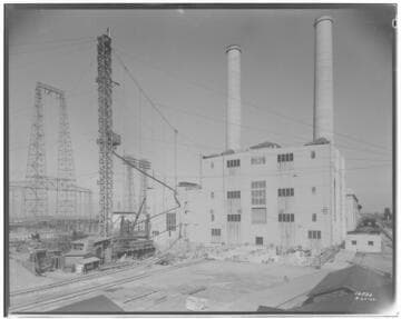Long Beach Steam Station, Plant #3 - General view of plant from roof of office