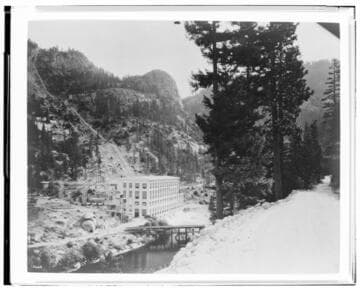 Big Creek Powerhouse #1 and penstocks