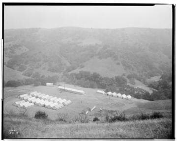 Vincent Transmission Line - Construction Camp in Brea Canyon