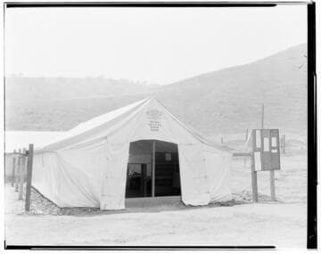 Vincent Transmission Line - Construction Camp in Brea Canyon