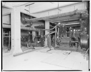 Long Beach Steam Station, Plant #3 - Installing pumps in basement