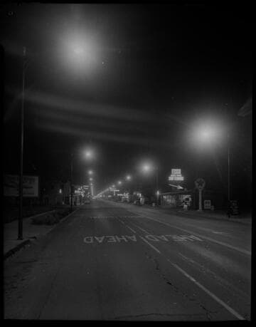 Street lighting at night