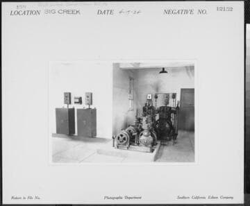 Big Creek Powerhouse #3 - Station air compressor