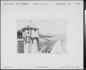 Big Creek Huntington Lake Dams - Intake house