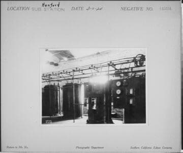 Hanford Substation - Interior