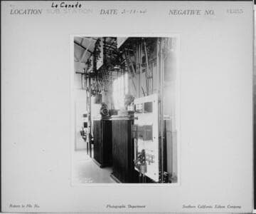 La Canada Substation - interior