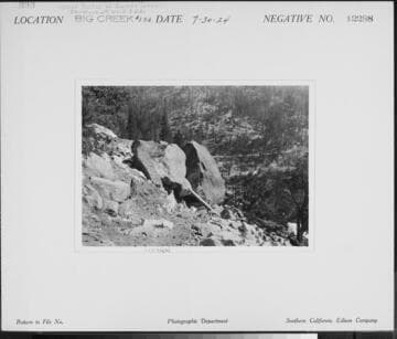 Big Creek #1 - Upper Portal of lower tunnel, Penstock 4th Unit