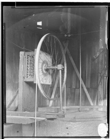 The automatic rheostat in the interior of Santa Ana River #1 Hydro Plant