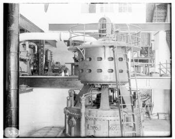 A turbine at Los Angeles #3 Steam Plant