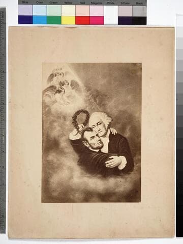 Washington and Lincoln. (Apotheosis)