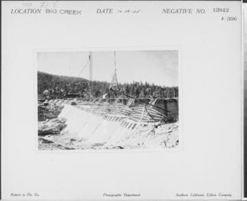 Big Creek, Florence Lake Dam - A close