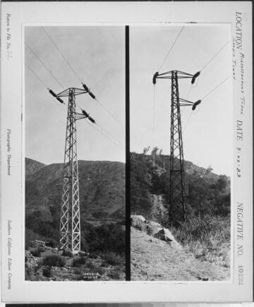 Miscellaneous Transmission - Santa Barbara steel tower line construction