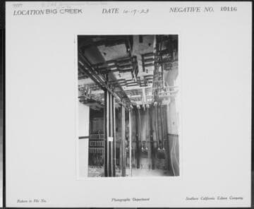 Big Creek Powerhouse #8 - Disconnect Room