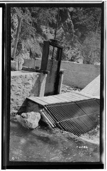 Mill Creek 1, 2&3 Powerhouse - Mill Creek #3 headworks gates