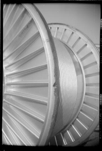 Laguna-Bell Transmission Line - Spools of conductor