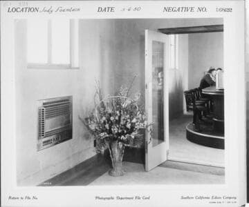 E1.1 - Electric Equipment misc. - Air heaters electric at Western Air Express Co. Lunch Room "Sody Fountain"