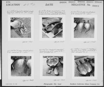 Big Creek Powerhouse #2A - Cracked  and unplated bucket from right-hand wheel of number 1 generator