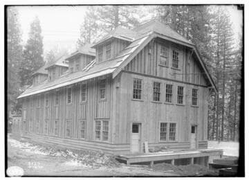 Construction of Big Creek General Office (main floor) and Dormitories (upper floors)