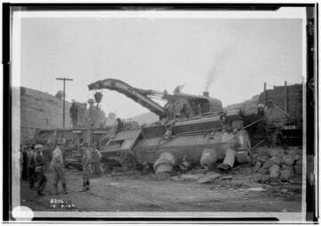 Wreck on S. J. & E. at Dry Creek