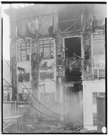 Eagle Rock Substation after fire