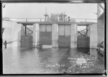 Borel : Waste gates at Settling Basin