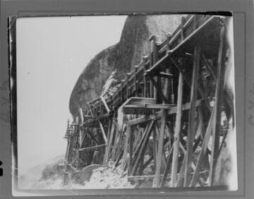 The flume at Kaweah #1 Hydro Plant