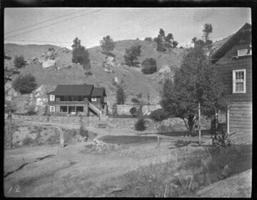 Cabins in foothill oak woodland